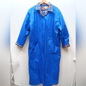 Talbots Ladies Rain Coat Plaid Size Large